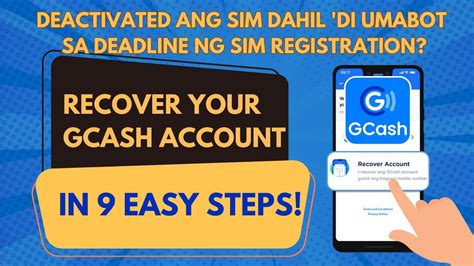 how to recover gcash account without sim